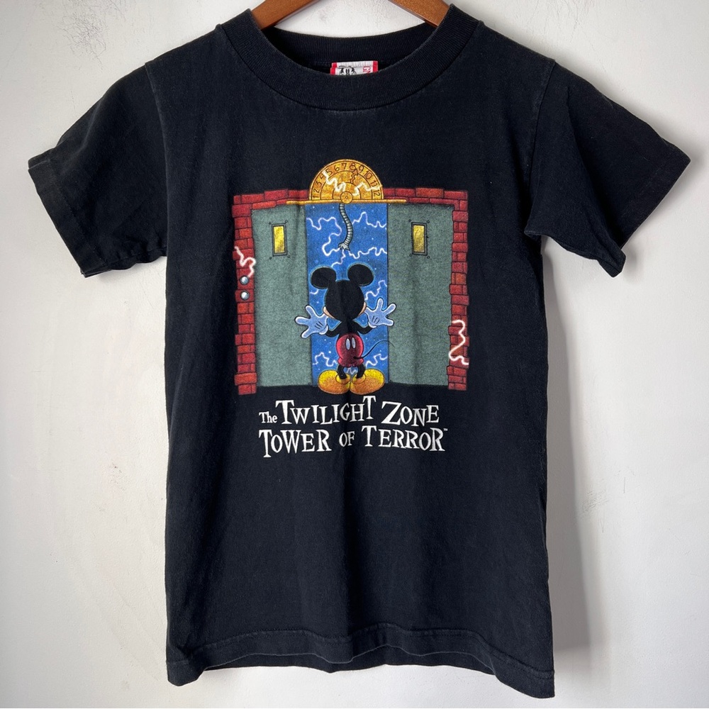 The Twilight Zone Tower of Terror Disney Mickey Tshirt Boys Medium Single Stitch